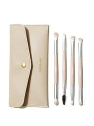 GLAM 101 EYE ESSENTIALS BRUSH SET WITH BAG شيكلام مجموعة فرش العيون 101 مع حقيبة