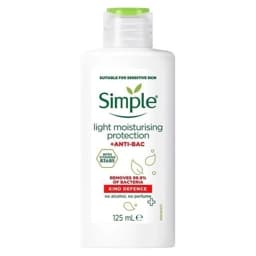 simple ANT-BAC lightweight moisturiser 125 ML